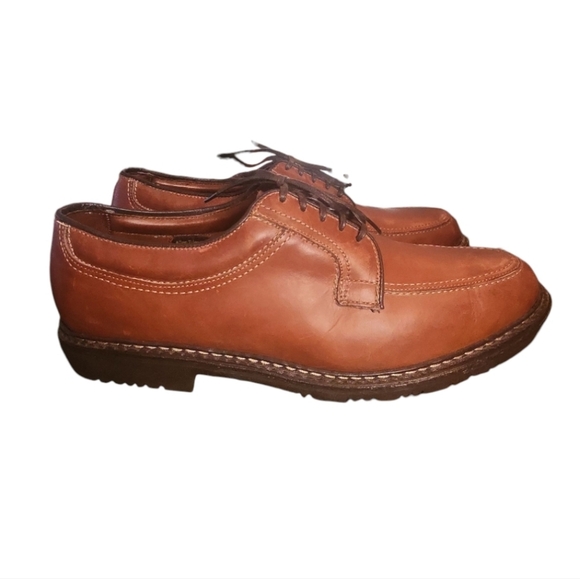 Allen Edmomds Size 12 D 1951 Wilbert Comfort Lace Up Made In USA Leather Brown - Picture 1 of 10